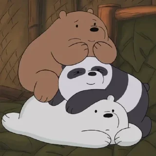 🤗 emoji We Bare Bears Telegram sticker 12 of 115