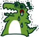 😰 emoji Cro :: @line_stickers Telegram sticker 7 of 40