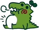 😚 emoji Cro :: @line_stickers Telegram sticker 15 of 40