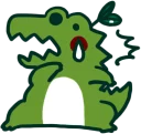 😱 emoji Cro :: @line_stickers Telegram sticker 6 of 40