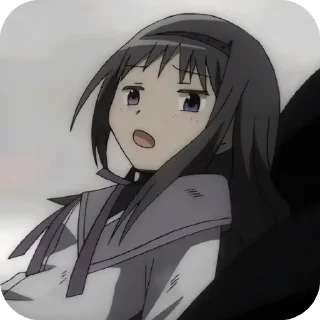 😭 emoji Homura Akemi 🕸️ @MadokaMagicaDailyConfession Telegram sticker 10 of 120