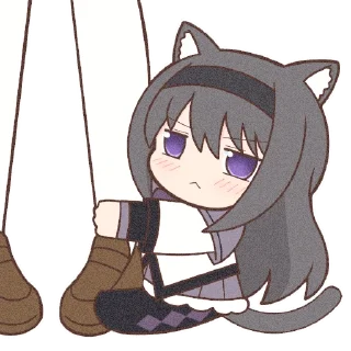 🦵 emoji Akemi Homura Pack! Telegram sticker 7 of 64