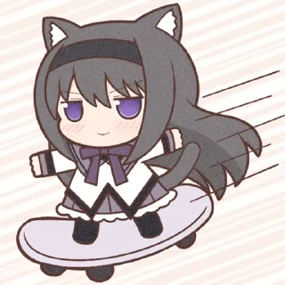 🛹 emoji Akemi Homura Pack! Telegram sticker 17 of 64