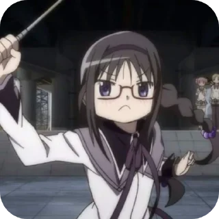😡 emoji Homura Akemi 🕸️ @MadokaMagicaDailyConfession Telegram sticker 22 of 120