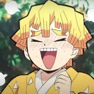 😊 emoji Zenitsu Telegram sticker 5 of 28