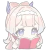 🤩 emoji ꒰ :Kokomi ”♡ᵎ꒱ˀˀ ↷ @KoshkarizeStickers @TgEmodziBot Telegram sticker 24 of 136