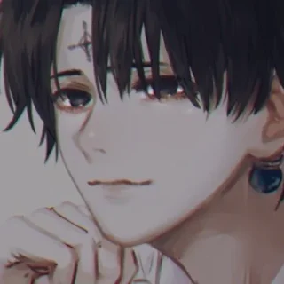🤨 emoji chrollo ฅ^•ﻌ•^ฅ @yellowOOO Telegram sticker 24 of 86