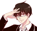 🤓 emoji That One Guy With Glasses. :: @line_stickers Telegram sticker 23 of 40