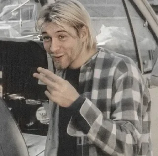 🥵 emoji Kurt Cobain Telegram sticker 20 of 63