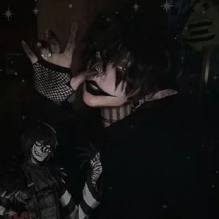 🖤 emoji Эмо девочка 🖤 Telegram sticker 6 of 11