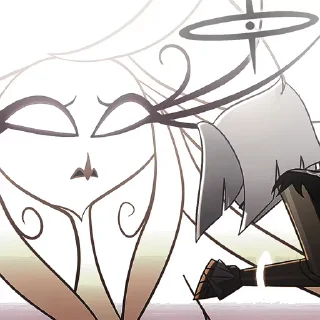🫱 emoji БОЛЬШЕ ⇨ @CLOOBHUB СЕРА ОТЕЛЬ ХАЗБИН HAZBIN HOTEL Telegram sticker 12 of 73