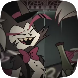 🐈‍⬛ emoji БОЛЬШЕ ⇨ @CLOOBHUB ХАСК ОТЕЛЬ ХАЗБИН HUSK HAZBIN Telegram sticker 17 of 38