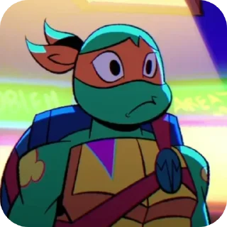 🐢 emoji Микеланджело🧡 Telegram sticker 21 of 50