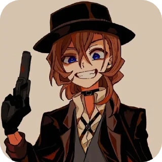 🤪 emoji Чуя_Накахара @Shi_Qingxuan777 Telegram sticker 17 of 36