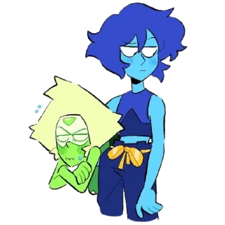 🫣 emoji Ляпис и Перидот Вселенная Стив Telegram sticker 3 of 7
