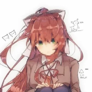 🎀 emoji MONIKA🎀@stikeriotgogolya Telegram sticker 13 of 75