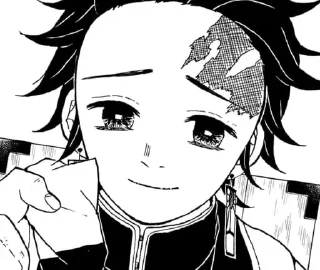 😌 emoji ｡･:*:･ﾟ’☆Tanjiro Kamado｡･:*:･ﾟ’☆ Telegram sticker 18 of 120