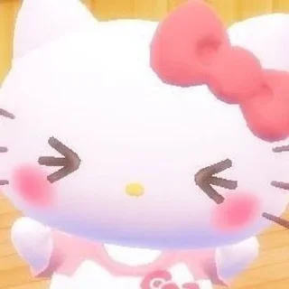 🤗 emoji Привет китти🍓🤍 ::@fStikBot Telegram sticker 15 of 42