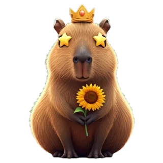 🌟 emoji Капибара там, сям... Telegram sticker 13 of 120