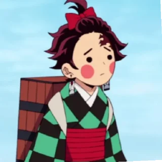 😟 emoji Танджиро Telegram sticker 11 of 30