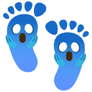 🌟 emoji пяточки с эмоциями 💜💜 Telegram sticker 5 of 93