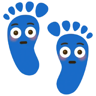 🌟 emoji пяточки с эмоциями 💜💜 Telegram sticker 3 of 93