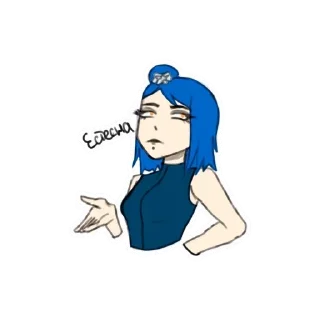 😒 emoji ChuvaLG — Konan, Naruto Telegram sticker 6 of 9