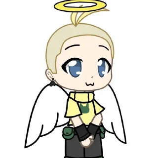 🌟 emoji Лысый Чарльз🧔🏿‍♀ Telegram sticker 13 of 33