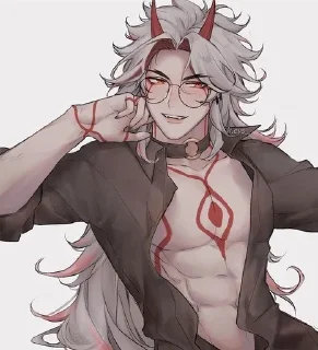 😏 emoji Genshinlove Telegram sticker 7 of 16