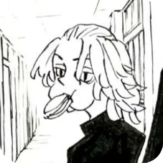 🤨 emoji Manjiro Sano (Mikey) Telegram sticker 22 of 120