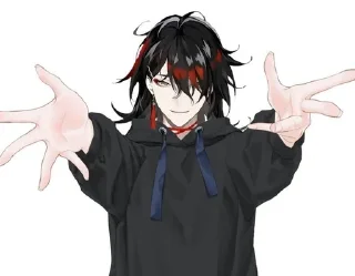 🤗 emoji Vox Akuma VTuber Telegram sticker 11 of 18