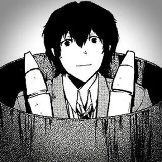 🥀 emoji ✧ dazai by @helpfrhoshi ! ! Telegram sticker 12 of 30