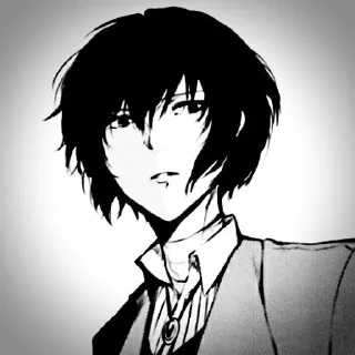 🥀 emoji ✧ dazai by @helpfrhoshi ! ! Telegram sticker 9 of 30