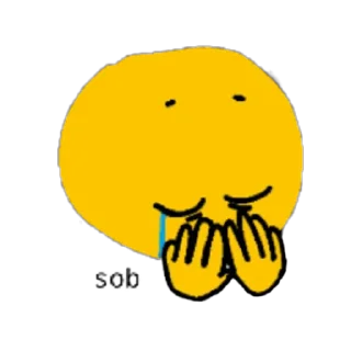 😢 emoji жёлтые ебала пнг @stolen_meme_s Telegram sticker 7 of 45