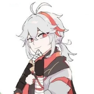 😏 emoji 𓏲⊹༅KAZUHA༅⊹𓏲 @bifircation Telegram sticker 22 of 105