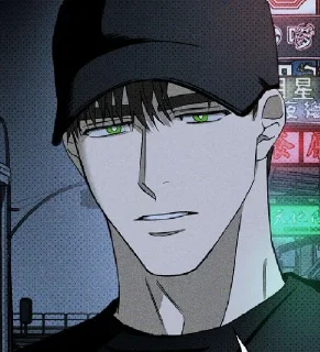 😃 emoji Под зелёным светом @anime_sti Telegram sticker 13 of 24