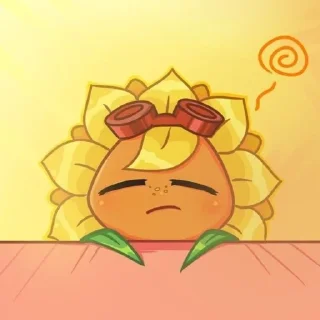🌻 emoji Pvz | Sunflower Telegram sticker 12 of 103