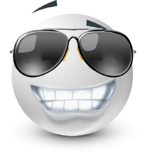 🤩 emoji White Face Emoji @MoiStikiBot Telegram sticker 17 of 95