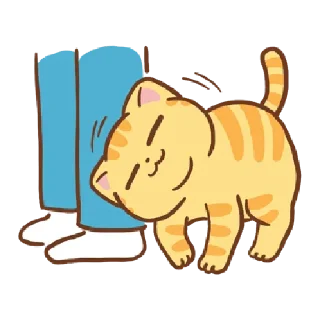 😍 emoji Orange cat @tgsticker Telegram sticker 11 of 38