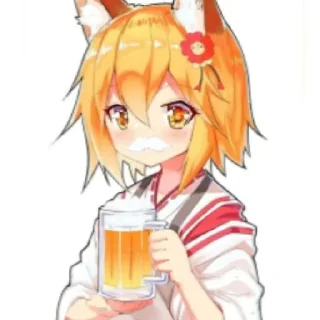 🍺 emoji Сенко сан Telegram sticker 16 of 21