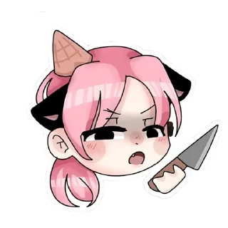 🔪 emoji Кошка Лана Telegram sticker 24 of 24