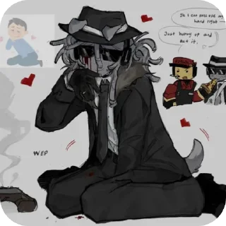 ❤ emoji Ϸαϲӄ σϝ ʂʈʝϲӄεɾʂ forsaken ραɾʈ 1 Telegram sticker 5 of 119