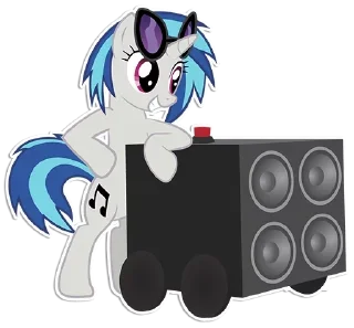🎼 emoji Vinyl Scratch ➩ @Earth928B Telegram sticker 20 of 20