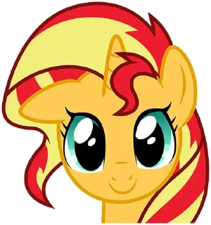 🙂 emoji Sunset Shimmer ➩ @Earth928B Telegram sticker 7 of 25
