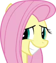 😅 emoji Fluttershy Pony Telegram sticker 10 of 48