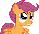 😟 emoji Scootaloo Pony Telegram sticker 11 of 35