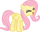 😆 emoji Fluttershy Pony Telegram sticker 23 of 48