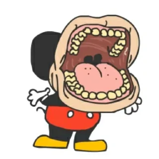 👅 emoji МИННИ И МИККИ Telegram sticker 20 of 67