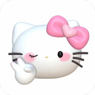 🫥 emoji Hello Kitty Telegram sticker 10 of 16