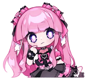 🧐 emoji Menhera Moeru Mimin 2.0 @moe_sticker_bot Telegram sticker 21 of 32